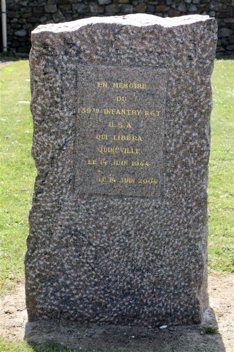 39th Infantry Regiment memorial in Quineville, Normandy, France.