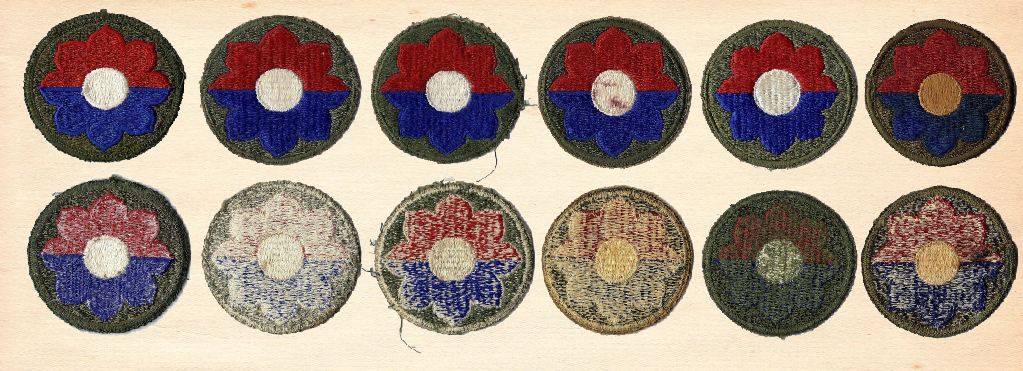 9th Infantry Division Octofoil Patches