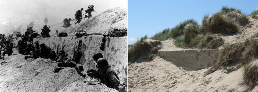 Utah Beach Then and Now