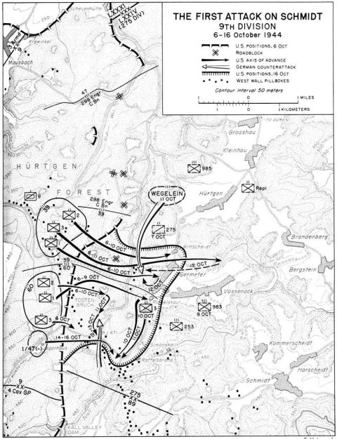 1st Attack on Schmidt Map 1st Attack on Schmidt Map