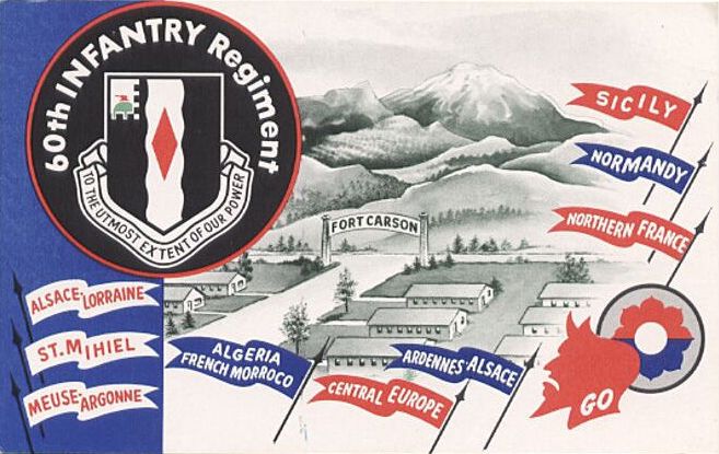 60th Infantry Regiment Card