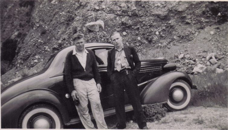 Kelly and Richard Forslund, California, before Kelly was drafted