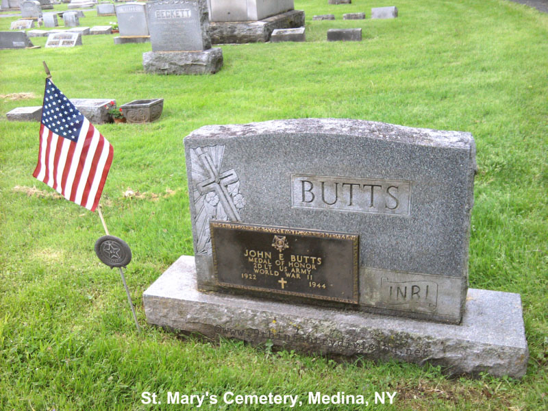 John E Butts headstone