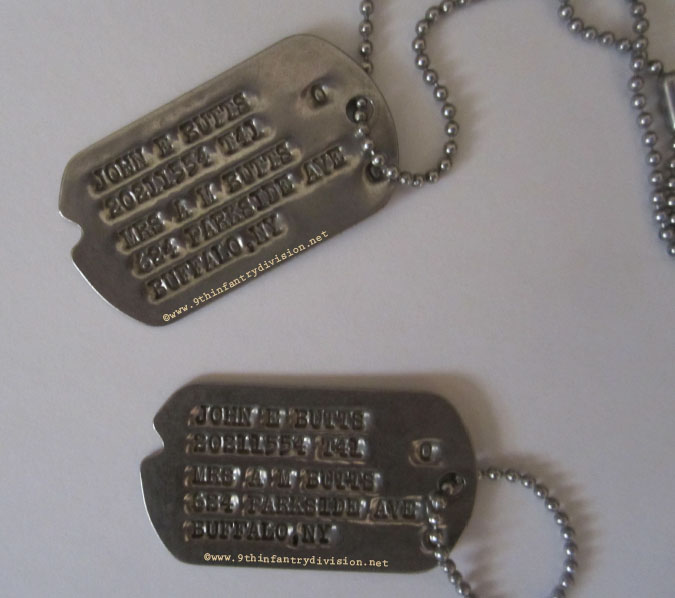 John E Butts Dog Tags