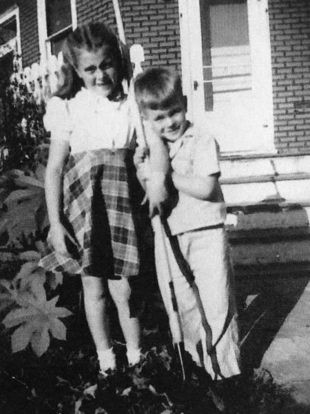 A very young Pat and Jim, 9 and 6 years old here.