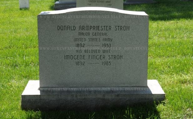 Major General Donald A. Stroh's Grave at the Arlington Cemetery, WA