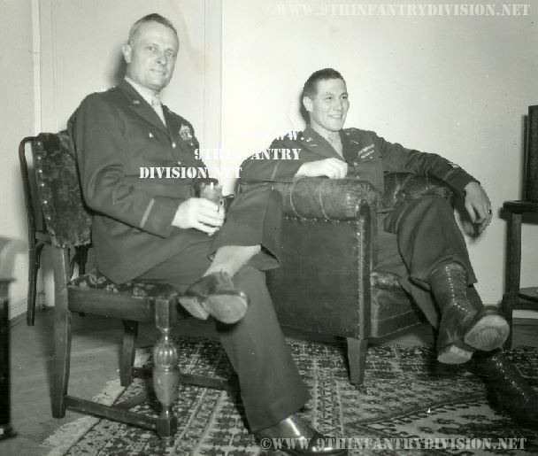 Robert Stumpf and his Father-in-law Major General Donald A. Stroh at the 8th ID command post on November 3rd, the 52nd birthday of Major General Stroh.