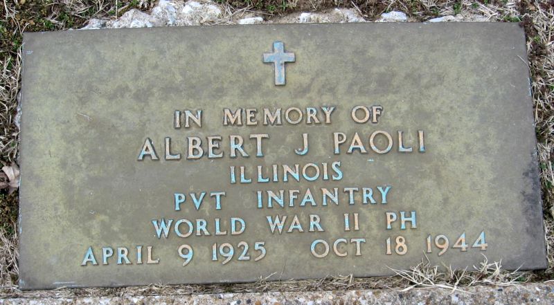 Albert Paoli Grave marker