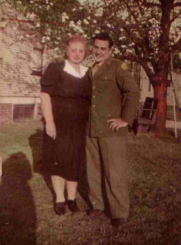 Albert and his mom in 1944.