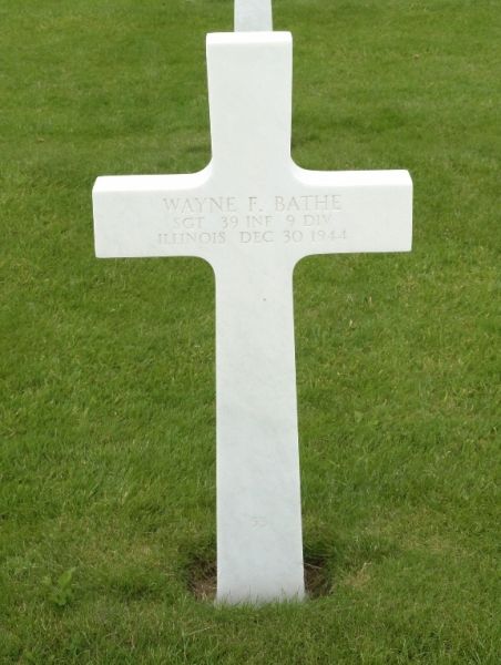 Wayne Bathe Burial Marker