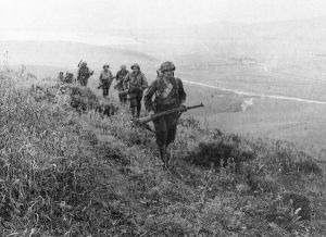 60th IR men on hills outside Bizerte on May 7, 1943