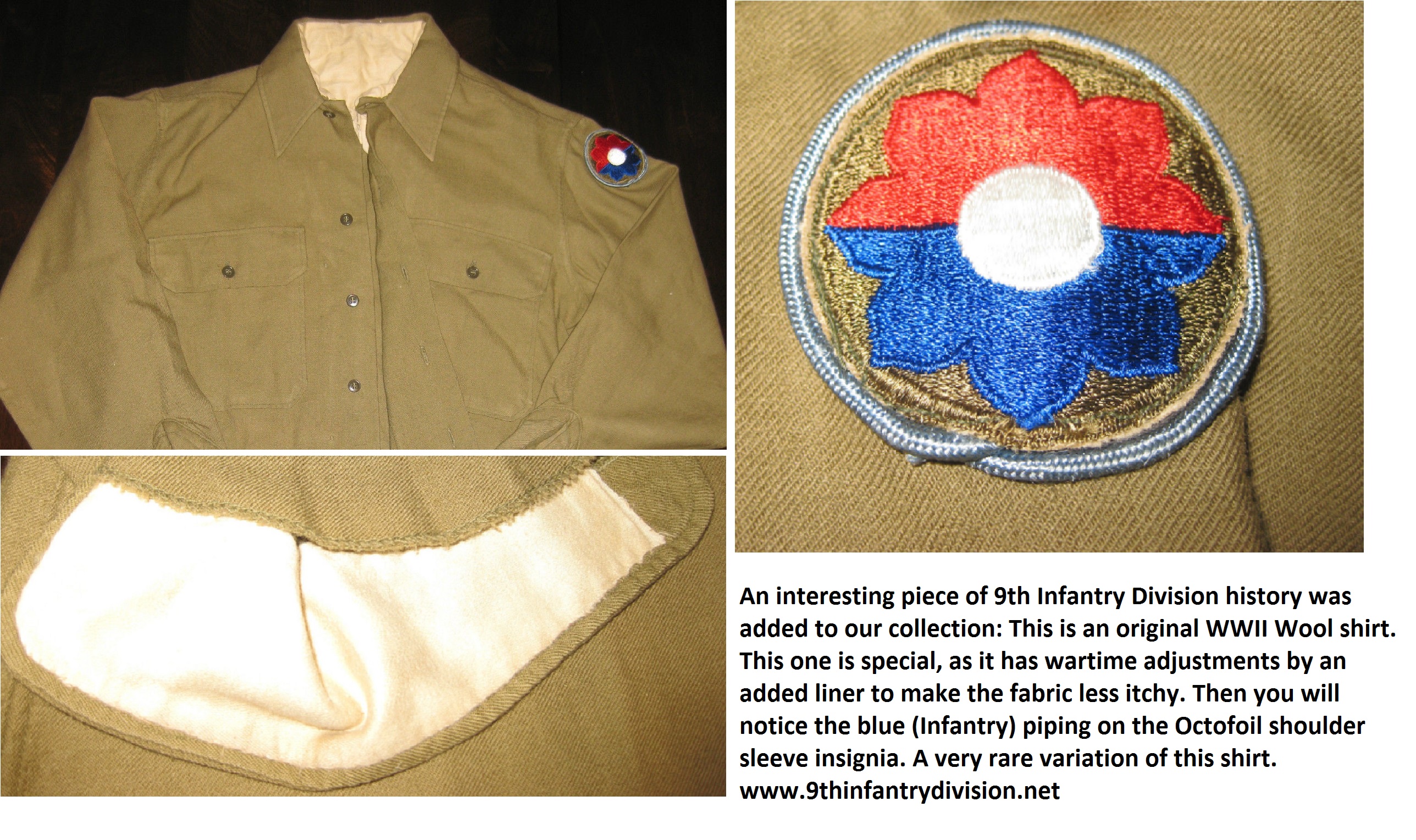 9th Infantry Division Wool Shirt
