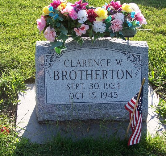 Another beautiful marker for Clarence Brotherton. Forever remembered.