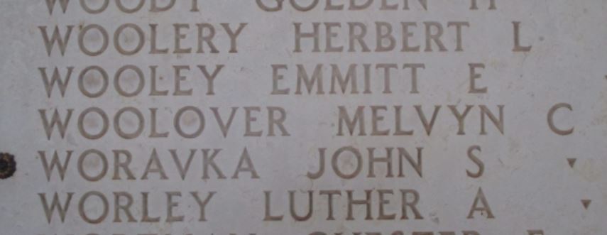 Melvyn C. Woolover on the Wall of Missing in Tunisia.