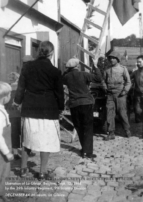 39th Infantry Regiment enters La Gleize, Belgium on September 12th, 1944.