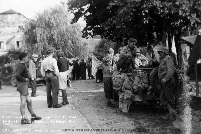 39th Infantry Regiment enters La Gleize, Belgium on September 12th, 1944.