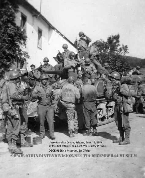 39th Infantry Regiment enters La Gleize, Belgium on September 12th, 1944.