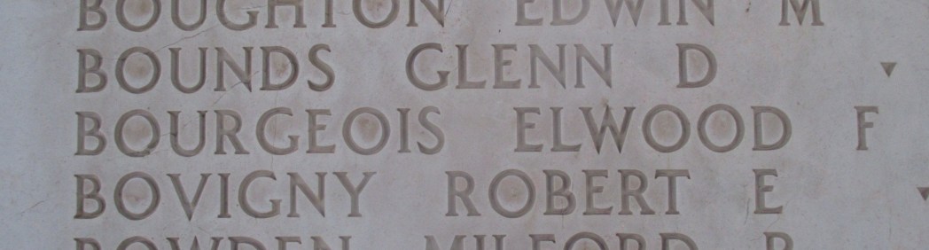 Elwood F. Bourgeois on Wall of Missing