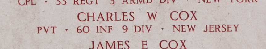 Private Charles W. Cox