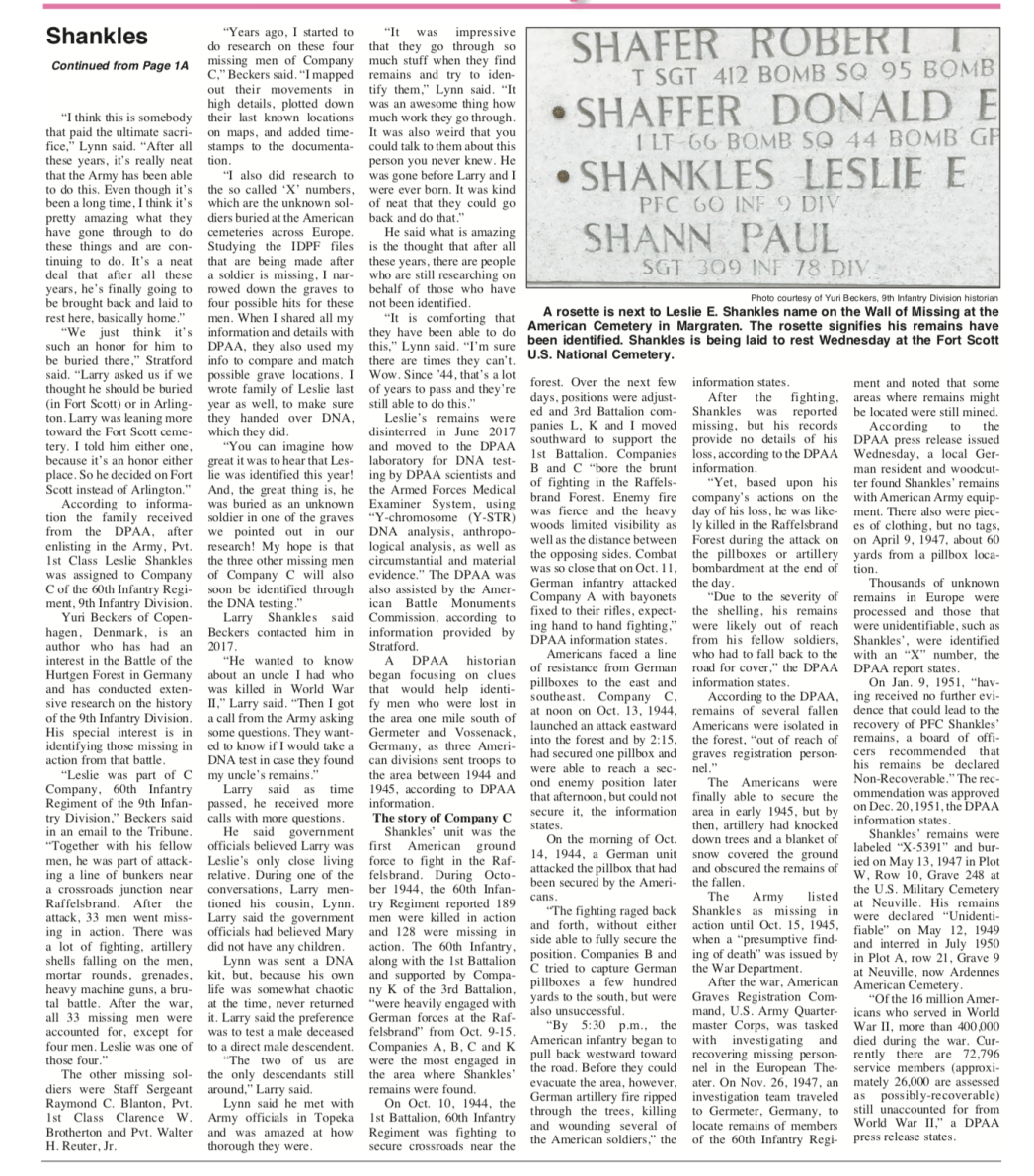 Leslie Shankles News Page 2