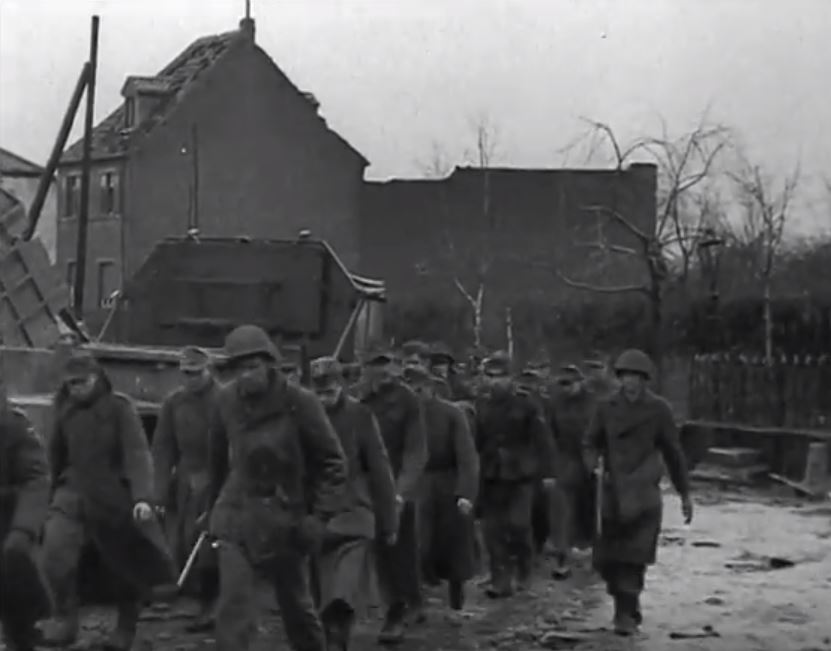 The first German prisoners arrived.