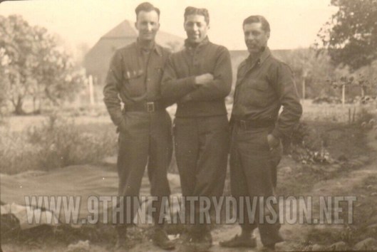 Camille Pelland (with the pipe) and buddies.