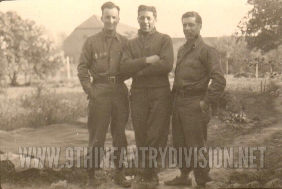 Camille Pelland (with the pipe) and buddies.