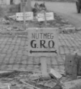 Nutmeg (60th Infantry Regiment) sign in Langerwehe, Germany.