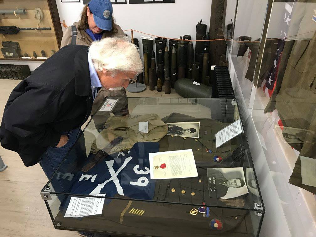 Hurtgen Forest Museum Display of 9th Infantry Division Items.