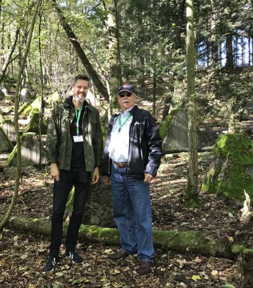 Ninth Infantry Division Association President Terry Barnhart and myself.