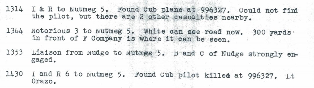 Cub Plane found 12 October 1944