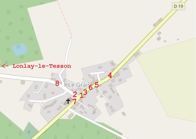 39th Infantry Regiment Le Grais Normandy map