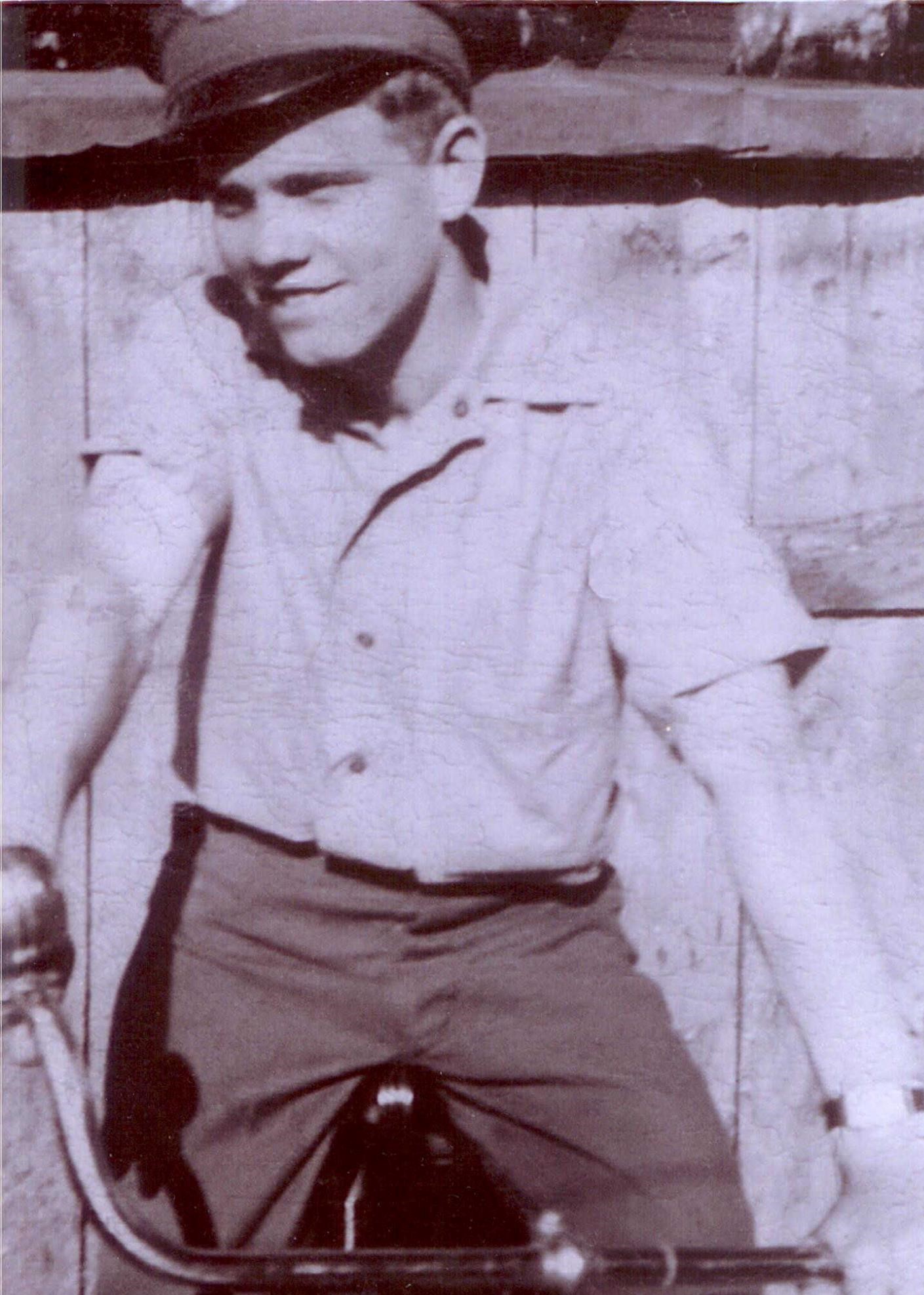 Carlye on bike aged 14