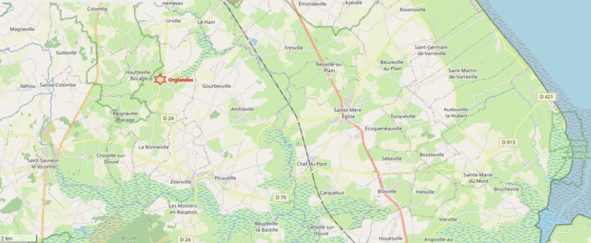 Operations Map and Objective Orglandes