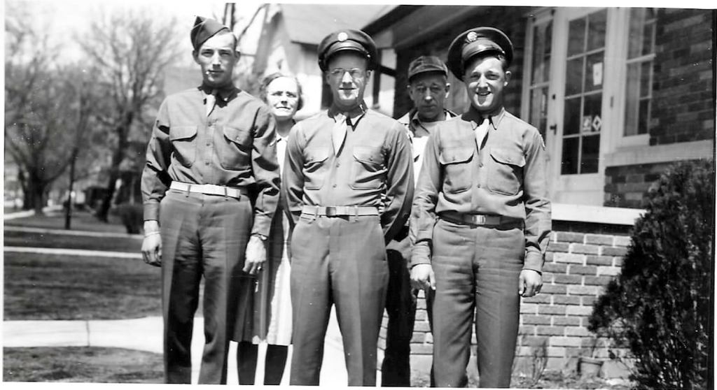 Clarence W. Brotherton on the right